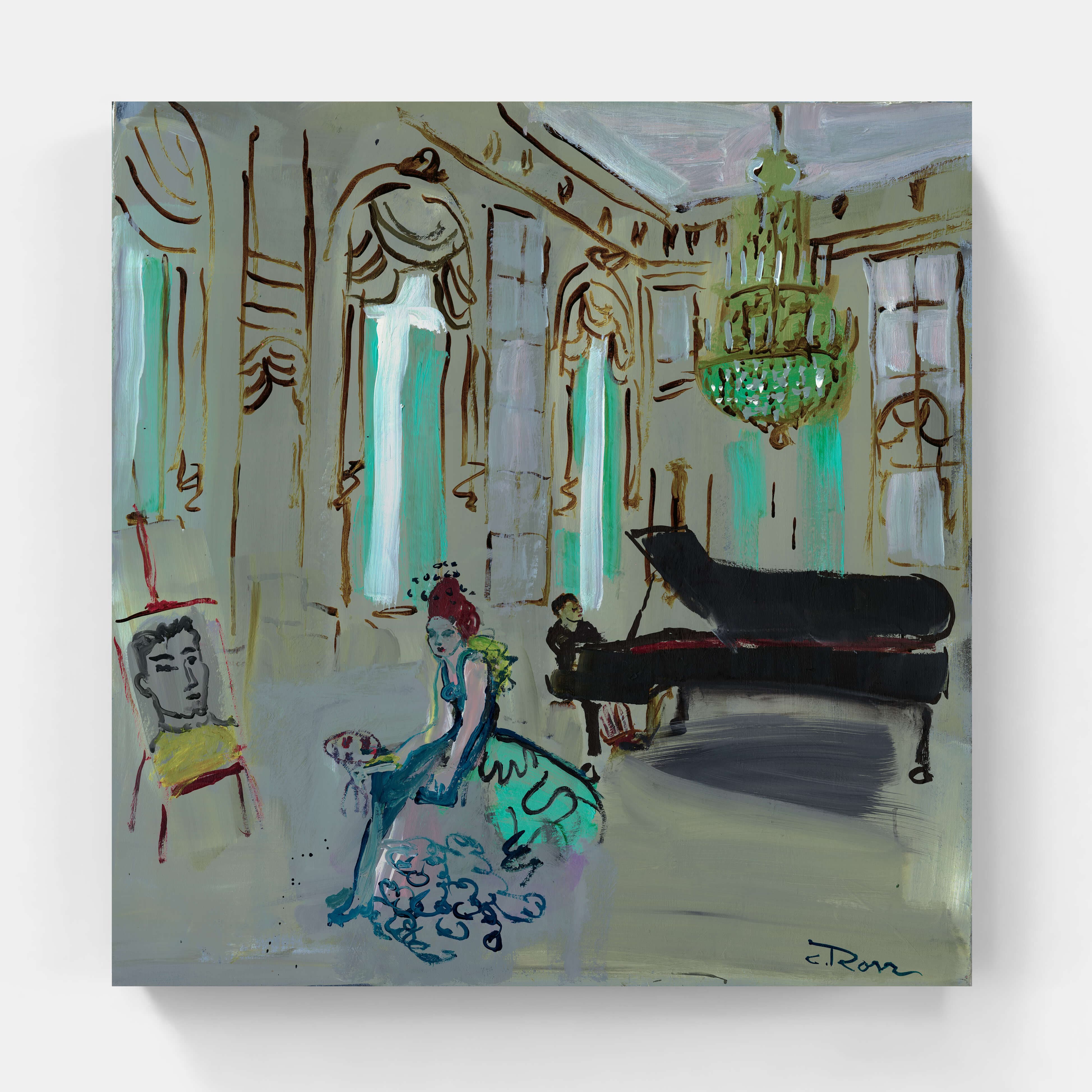 Colleen Ross Fine Art Gallery Paintings Yvette In Paris Salon