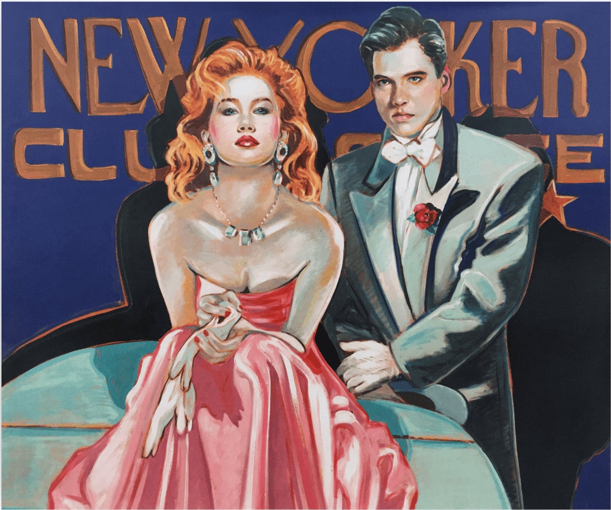 Colleen Ross Fine Art Gallery Limited Edition Serigraph New Yorker Club, 1988