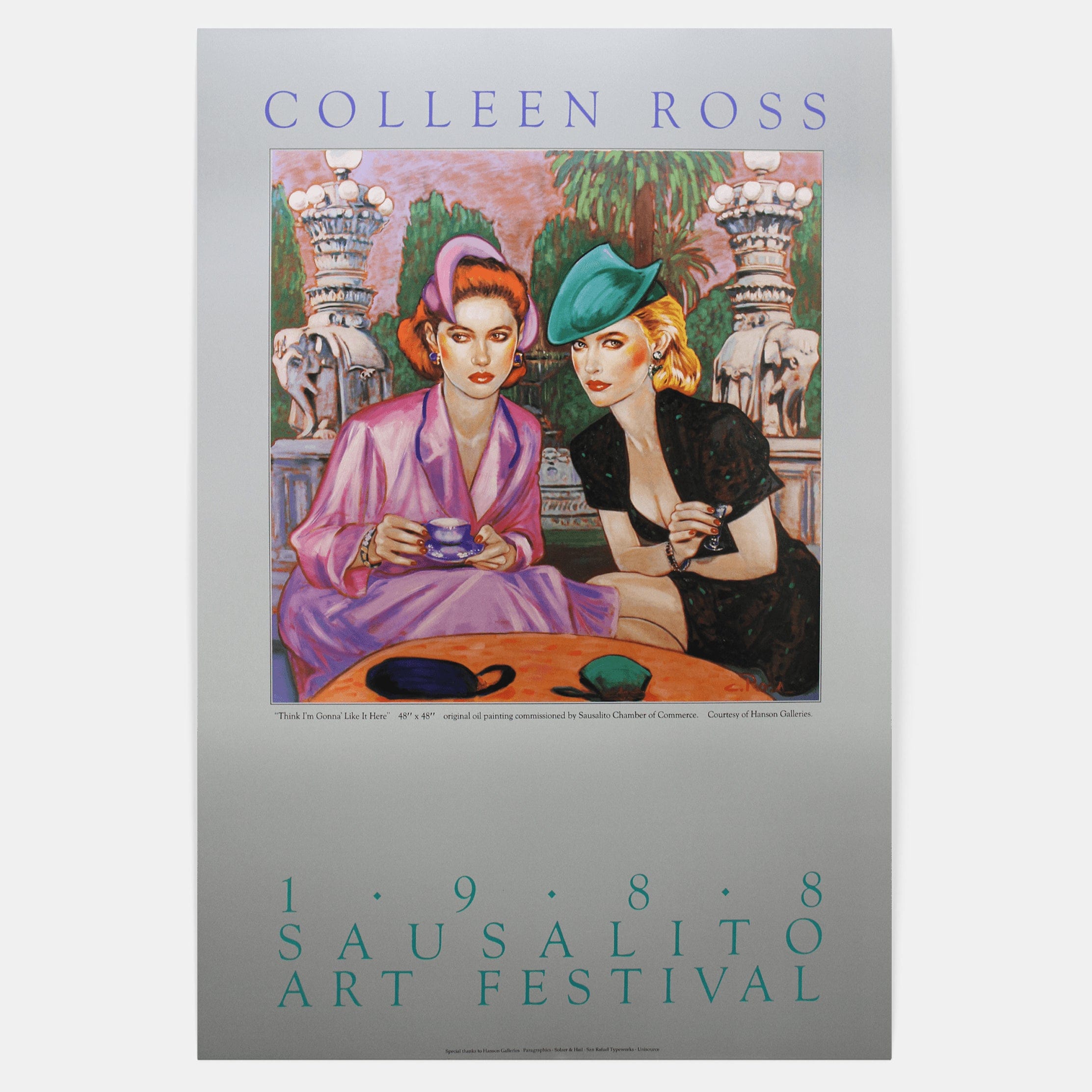 Colleen Ross Fine Art Gallery Poster Sausalito Art Festival Poster, 1988