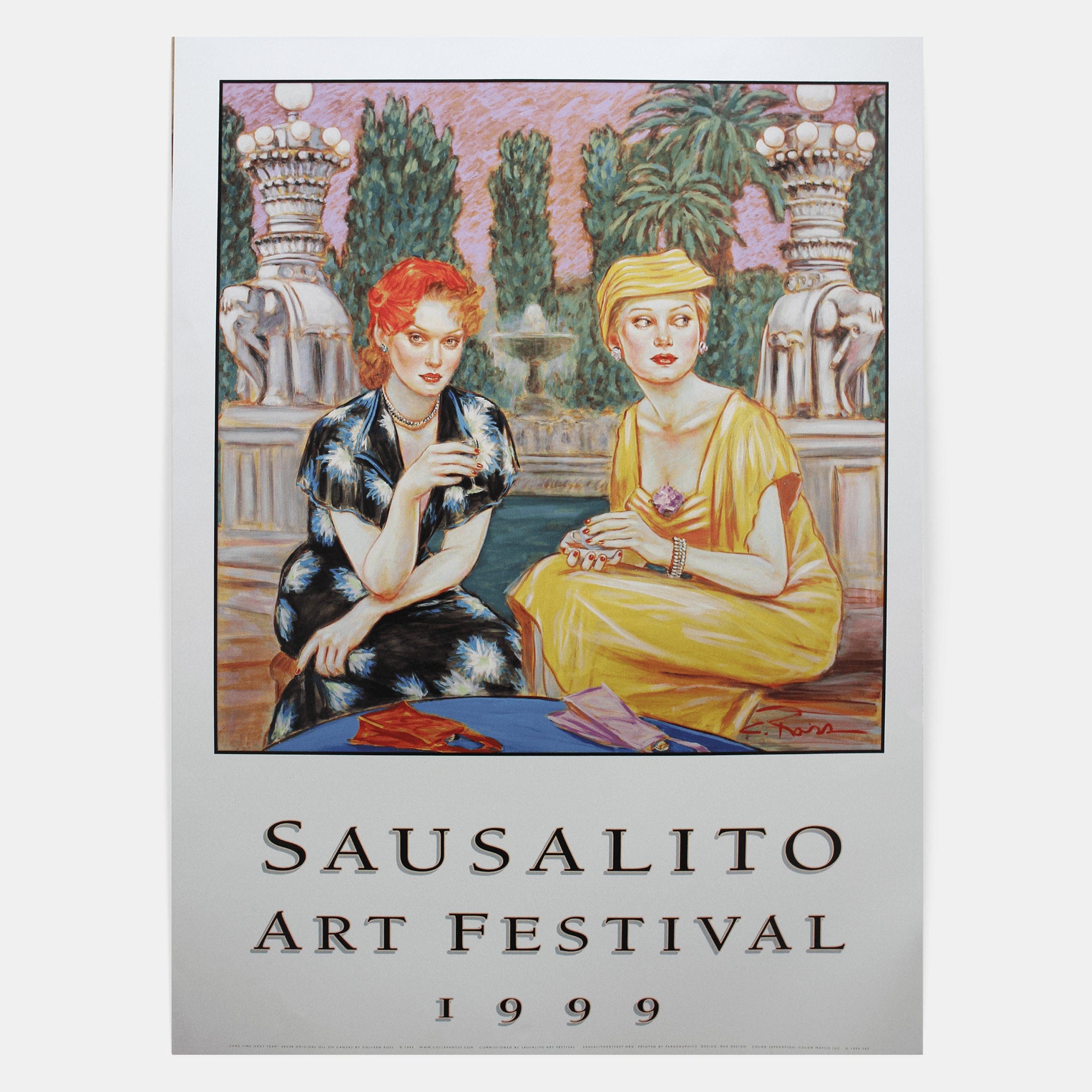 Colleen Ross Fine Art Gallery Poster Sausalito Art Festival Poster, 1999