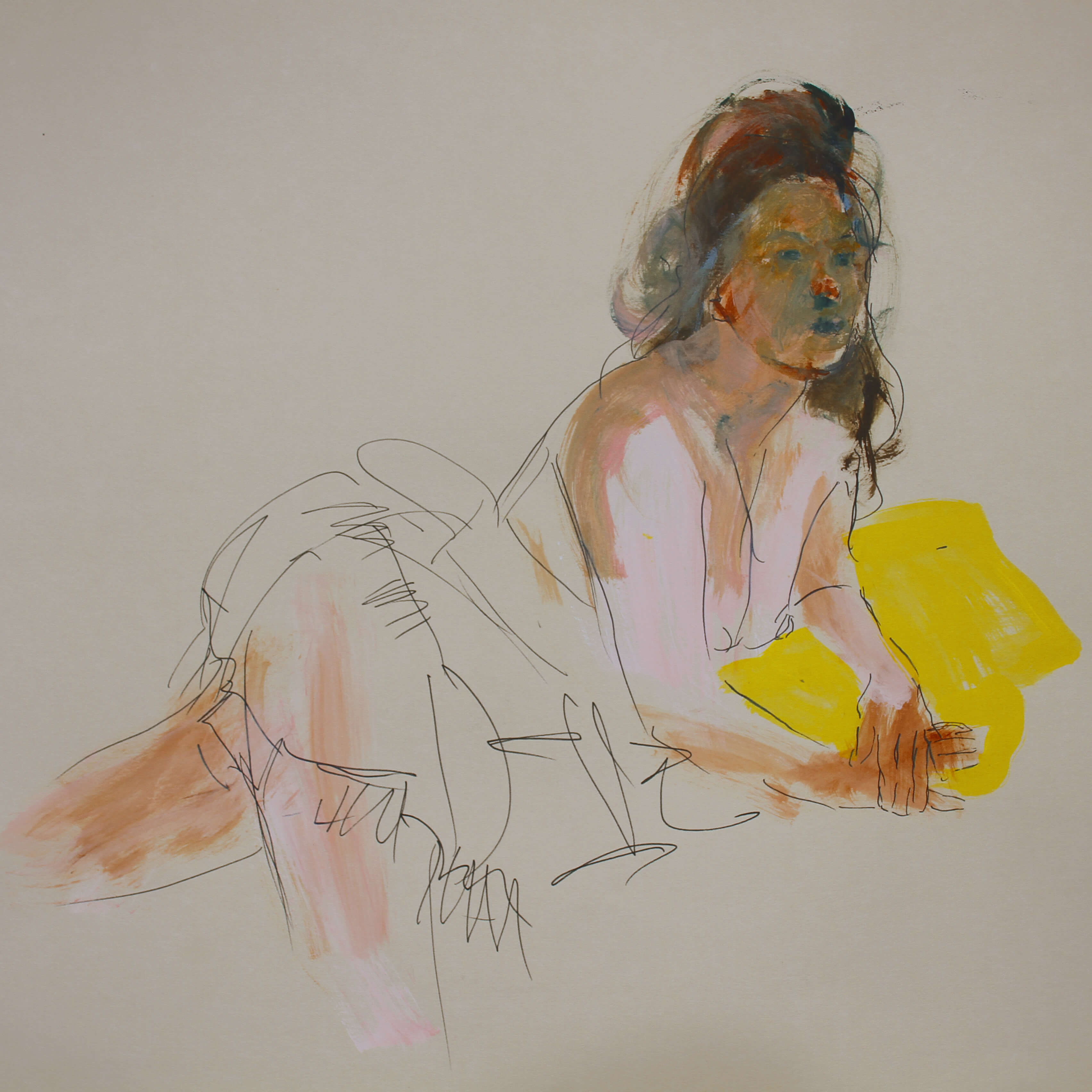 Colleen Ross Fine Art Gallery Works On Paper Chloé Pose #1