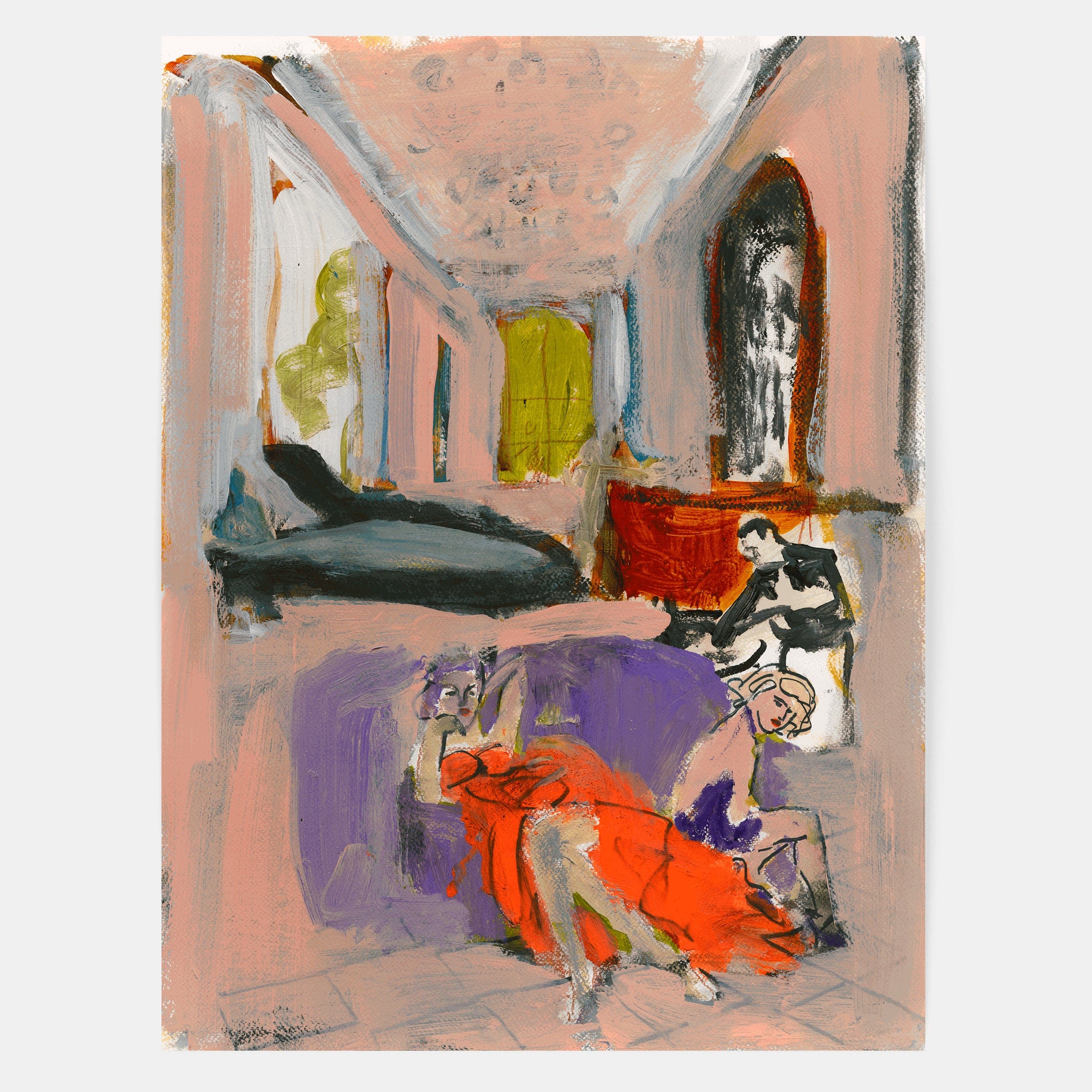 Colleen Ross Fine Art Gallery Works On Paper Women In A Room Study