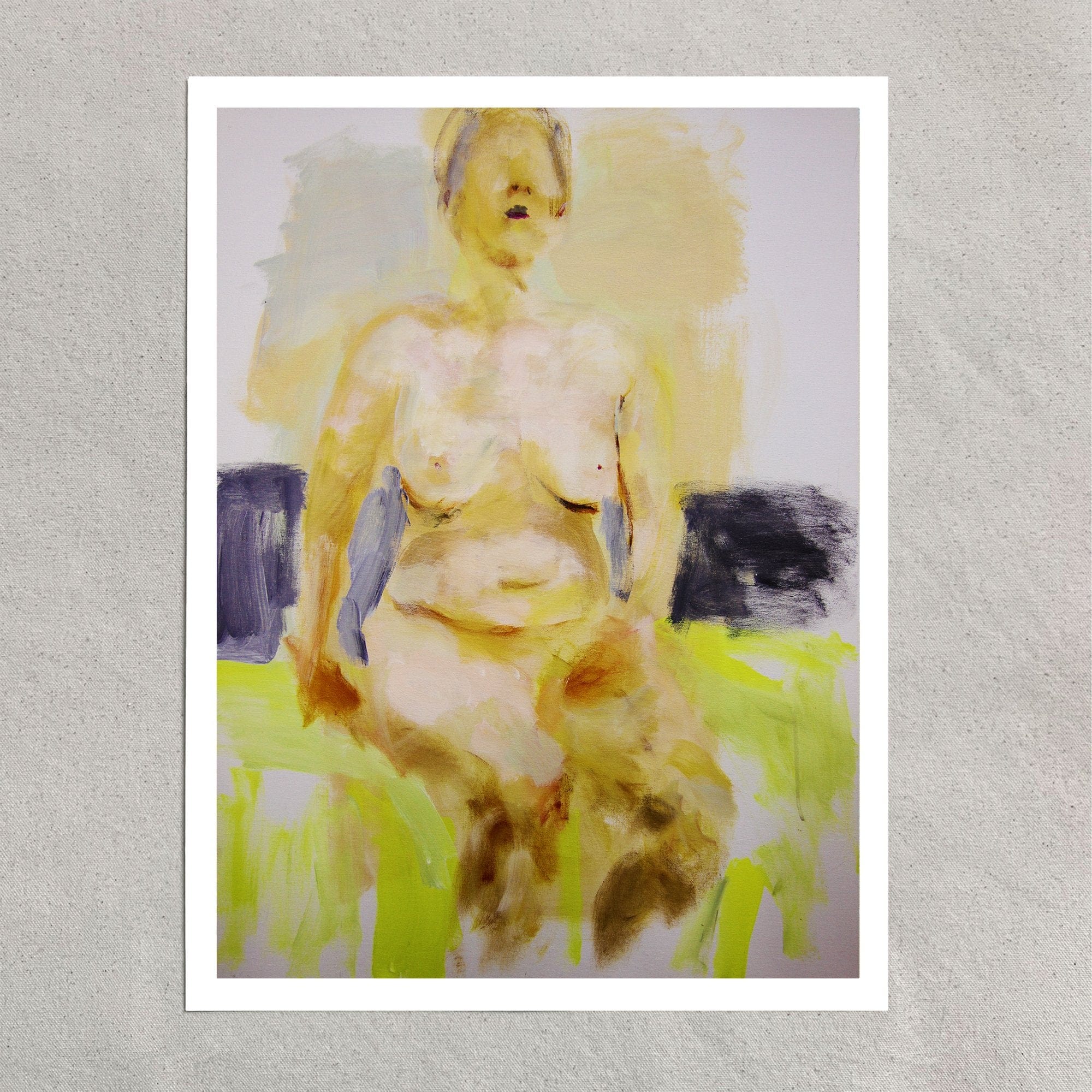 Pixels Art Print Abstract Nude - Art Print