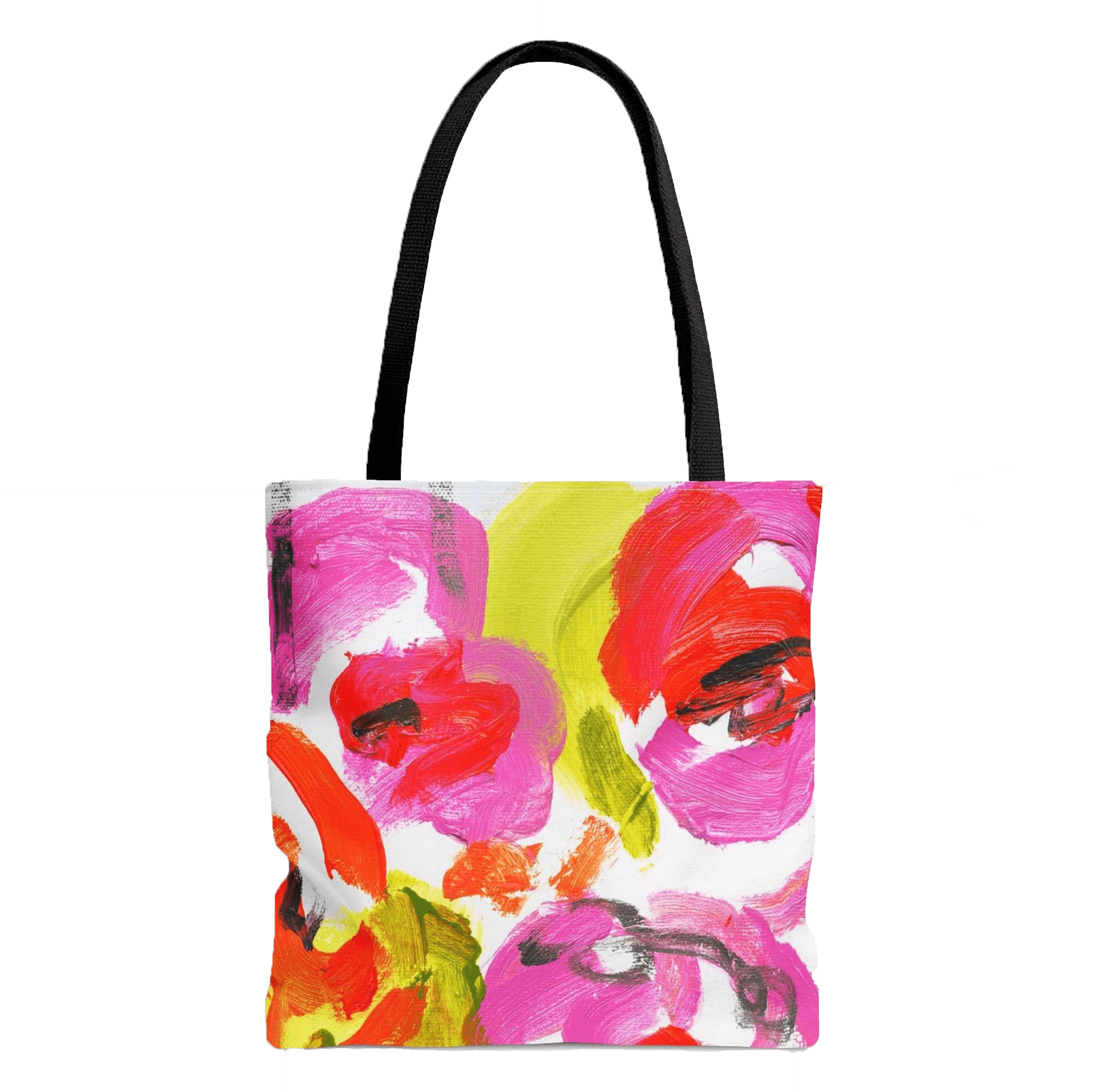 Printify Tote Bag Flower Pop Tote Bag